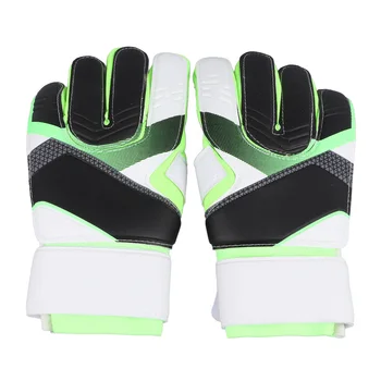 Утолщенные вратарские перчатки Футбольные вратарские перчатки Устойчивый к истиранию флуоресцентный зеленый утолщенный латекс для игры в футбол