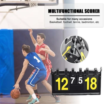 Цифровое настольное спортивное табло Футбол Волейбол Баскетбол 4-значное табло Оборудование для настольного тенниса