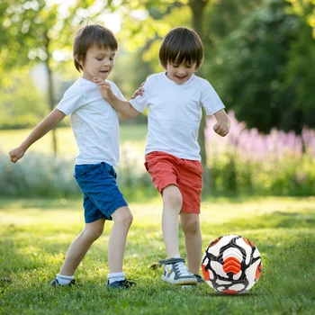 Футбольный мяч Стильный взрослый молодежный футбольный мяч Soft-Touch PU Равномерное давление для тренировок и матчей Подходит для всех площадок