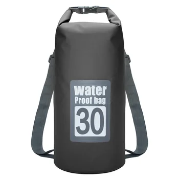 30L Водонепроницаемая сумка для плавания Сумка для хранения сухого мешка для каноэ Каяк Рафтинг На открытом воздухе Спортивные сумки для плавания Дорожный набор Рюкзак