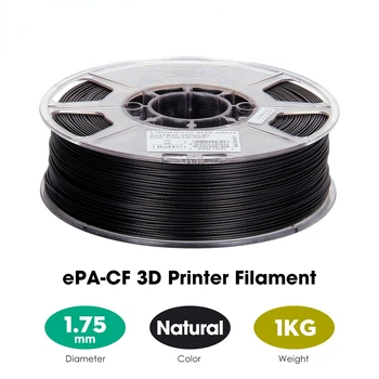  Высокотемпературная нейлоновая нить PA-CF 1,75 мм Нить для 3D-принтера Катушка 1 кг Нить для 3D-печати для 3D-принтеров