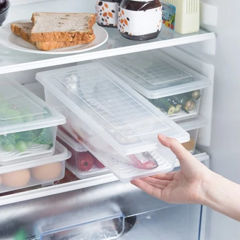 Холодильник Produce Saver Контейнеры для хранения холодильников Еда Фрукты Овощи Органайзер Чехол со съемной сливной пластиной