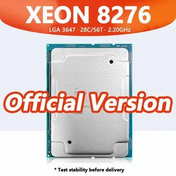 Процессор Xeon Platinum 8276 28 ядер 56 потоков 2,20 ГГц 38,5 МБ 165 Вт DDR4 Слот LGA3647 для сервера C621 Материнская плата 8276 SRF99 CPU