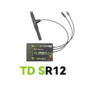 FrSky TD SR12 Приемник 2,4 ГГц 900 МГц Телеметрия дальнего действия ADV Стабилизатор ADV Функция стабилизатора