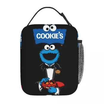 Cookie Monster Аксессуары Изолированные сумки для ланча Контейнер для пикника Портативный всесезонный термоохладитель Ланч-бокс