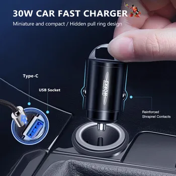 Автомобильное быстрое зарядное устройство USB Type-C Порты Адаптер питания Аксессуары для MINI WORKS One Cooper JCW Countryman Clubman Cabrio Paceman