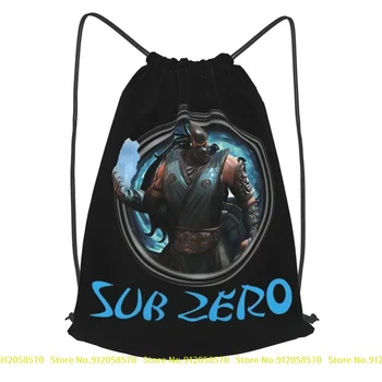 Sub Zero Mortal Kombat 9 Видеоигра Кулиска Рюкзак Принт Пляжная сумка Легкий рюкзак для верховой езды Спортивная сумка