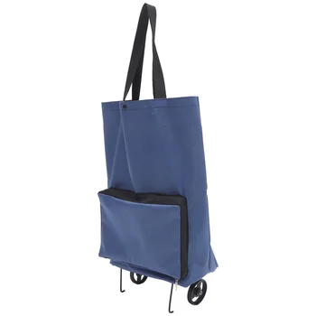  Складная тележка Складная сумка для покупок Мешок для белья с колесиками Большой на тележке Организатор путешествий