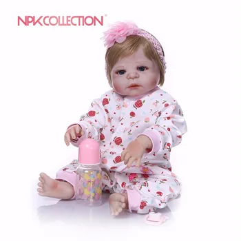 NPKCOLLECTION Новый дизайн розовая кукла Полный силиконовый корпус Реалистичный Возрожденный принц Кукла Ручная Работа Детская Игрушка Рождественские Подарки