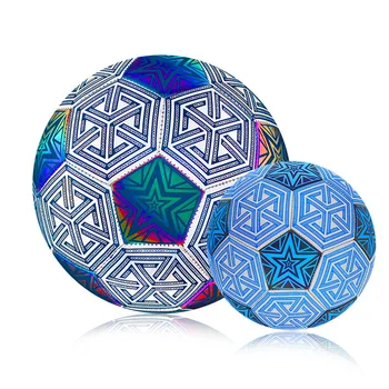  Совершенно новый футбольный мяч No 5 PU светящийся светящийся футбольный автомат для шитья футбольного мяча своими руками