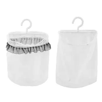 Сетчатая сумка для хранения одежды Мешок для подвешивания грязной одежды Вращающиеся на 360 градусов сетчатые мешки для хранения Водонепроницаемая настенная ткань для ванной комнаты