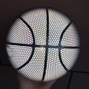 Светящийся Светящийся Баскетбольный Мяч Светящийся Светящийся Баскетбольный Баскетбол Для Ночной Игры Модный Красивый Светоотражающий Светящийся