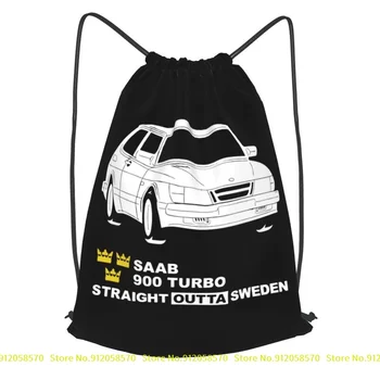 Saab 900 Mk1 Turbo Carlsson 90 92 Рюкзак на шнурке Горячая портативная сумка для спортзала Рюкзак для верховой езды Спортивная сумка