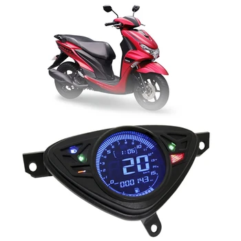 Измеритель скорости мотоцикла с цветным ЖК-дисплеем Датчик температуры масла Регулируемый одометр для Yamaha Mio